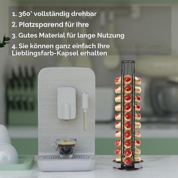 Диспенсер для капсул кави, тримач для капсул сумісний з Nespresso
