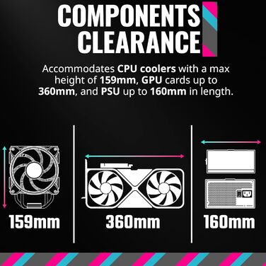 Корпус Cooler Master MasterBox Q300L V2 Mini-Tower mATX з 120 мм вентилятором, склом, USB 3.2 Gen 2x2