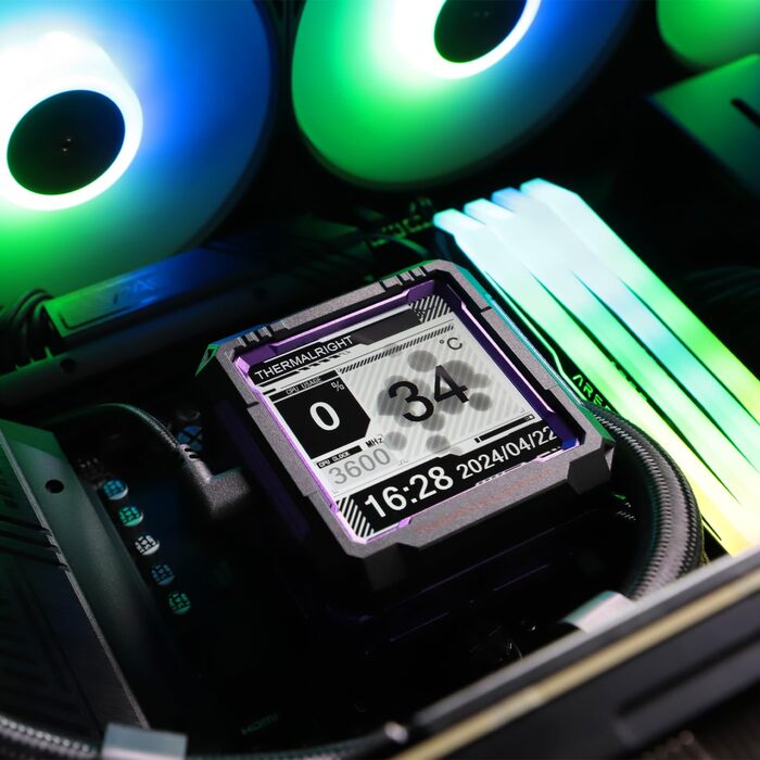 Система рідинного охолодження процесора Thermalright Frozen Warframe 360 ARGB Black з 2.4