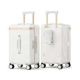 Чемодан Joyway ABS, ручна поклажа, 56 см, білий. З TSA замком, відкидним внутрішнім відділенням та подвійними колесами.