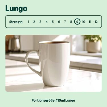 Кавові капсули з алюмінію by Amazon, сумісні з Nespresso, світле обсмажування, Lungo, 100 шт (5 упаковок по 20 шт), сертифікат Rainforest Alliance