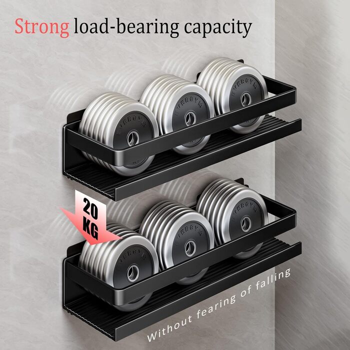 Алюмінієвий кухонний органайзер для ванної кімнати, 30 см, 2 шт., настінний, самоклеючий, 2 яруси