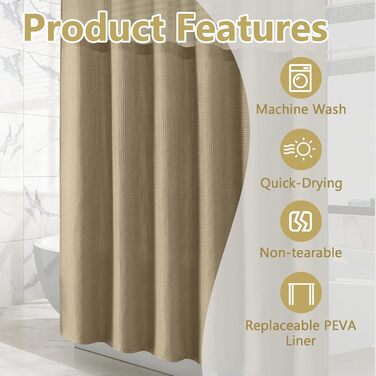 Шторка для душу FY&XZH з гачками, важка, водонепроникна, зелена, 83x83 см та 200x200 см, з сітчастим вікном, стиль готелю