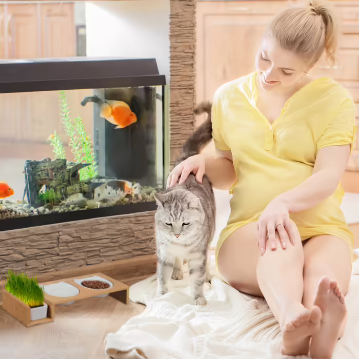 Relaxdays Cat Food Station & Cat Grass Bowl