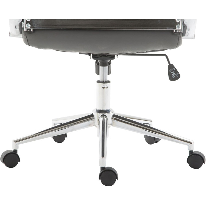 Офісний стілець Kolumbus з штучної шкіри, регульована висота, сірий колір