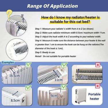 Килимок для котів на батарею Happi N Pets, сірий, 55 x 34 x 27 см