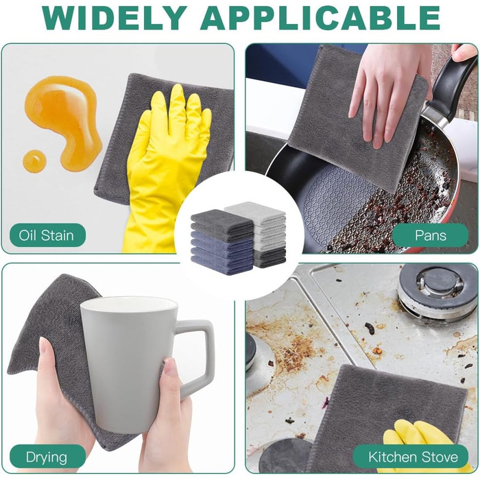 Мікрофібровий рушник URAQT, набір 12 шт. Швидковисихаючі рушники з мікрофібри для сауни, фітнесу, спорту, подорожей - рушник для фітнесу, спортивний рушник, пляжний рушник, 30x30 см