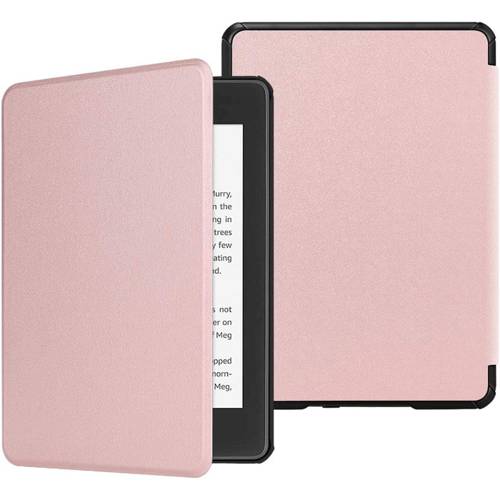 Водонепроникний чохол Fintie для Kindle Paperwhite 10 (2018) з авто-ввімкненням/вимкненням, квітка гібіскус (рожеве золото)