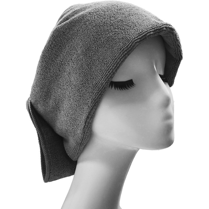 Рушники для перукарів Polyte - мікрофібра, швидковисихаючі, безворсові, темно-сірі, 50x101 см, 2 шт.