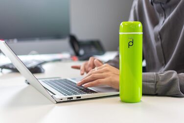 Pioneer Stainless Steel Insulated Drink Bottle - 200ml Double Wall Thermos Food Container - Keeps Hot 6h, Cold 24h - Leakproof, BPA-Free - Green