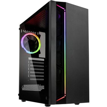 Корпус ПК Kolink Inspire K7 ARGB Midi-Tower з RGB підсвічуванням, скляна бічна панель, чорний