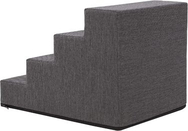 Сходинка для собак та котів Tiertreppen - пандус з 4 сходинок, сірий, висота 40 см