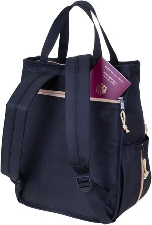 Spear Rucksack - Unisex, Hygge City Backpack, Women's Backpack, Leisure Backpack, Office Backpack, Sport & Leisure Backpack, A4 size, 12788 (12790 Black Flower (2))