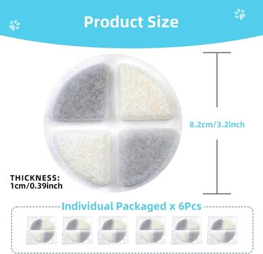 Автоматичний диспенсер води для собак великих порід Marchul 8.6L з набором фільтрів (6 шт.) та мискою з нержавіючої сталі