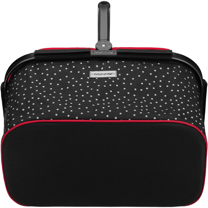 Кошик для покупок Anndora SNÖVIT 22 літри - чорний у білий горошок