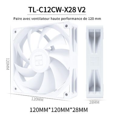 Кулер для процесора TR Peerless Assassin 120 Digital White - 1850RPM, підтримка Intel LGA1700/1851/115X/1200, AMD AM4/AM5