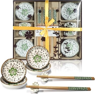 Набір для суші на 4 особи, 12 шт., кераміка, набір для сервірування, керамічні соусники, дизайн 