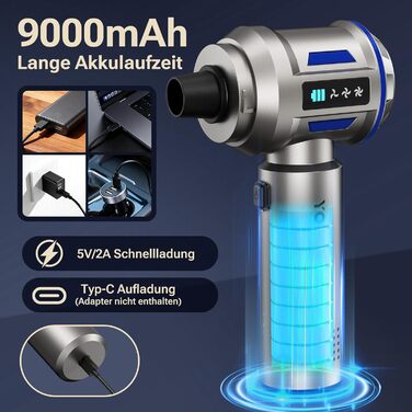 Акумуляторний портативний міні-пилосос Yomile AD10 27000Pa 150W для авто, дому та офісу