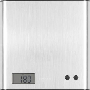 Кухонні ваги Salter 1066 BKDRAS15 Arc - цифрові, з LCD дисплеєм, максимальна точність, функція таро та додавання, чорний (Edelstahl)