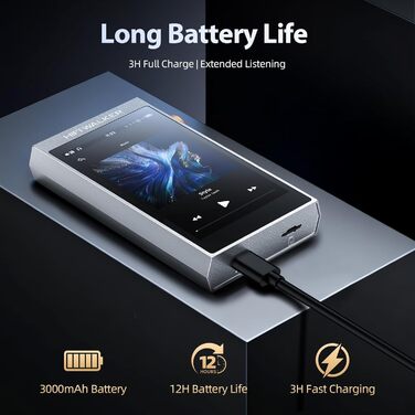 MP3 плеєр H20 Ultra HiFi 128GB Bluetooth 5.1 aptX/LDAC, ES9038Q2M DAC, Touchscreen 4