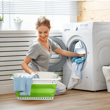 Relaxdays Foldable Laundry Basket, 36 Liter