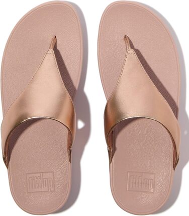 Сандалі жіночі Fitflop Lulu з шкіри, рожево-золотисті, розмір 39 EU
