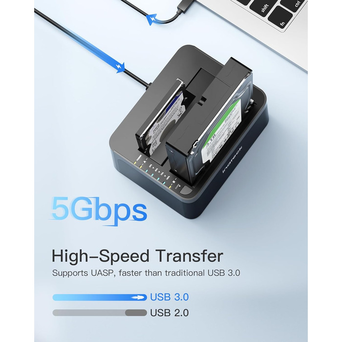 Док-станція Inateck для HDD/SSD 2.5/3.5
