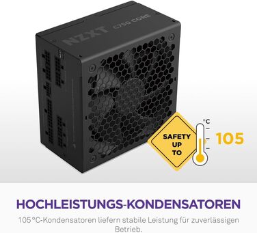 Блок живлення NZXT C850 Gold Core ATX 3.1, 850W, 80+ Gold, чорний