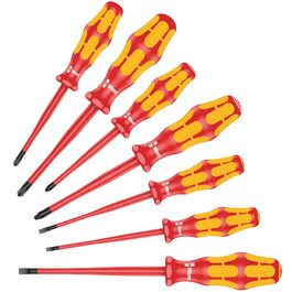 Набір викруток Wera Kraftform Plus 100, 7 шт, з тонким лезом та ручкою