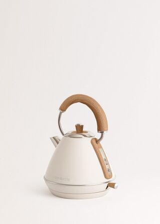 Retro Electric Kettle - 1L Cream White - Fast Boil, Auto Shutoff, Anti-Scale Filter