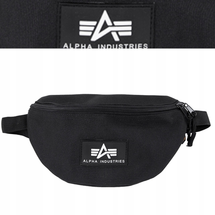 Поясна сумка Alpha Industries Rubber, чорна