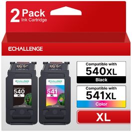 Комплект картриджів ECHALLENGE PG-540 XL та CL-541 XL для принтерів Canon PIXMA MG3650, MG3600, MG4250, MX475, MX375, MX535, MG3150, MG3500 (чорний та кольоровий)