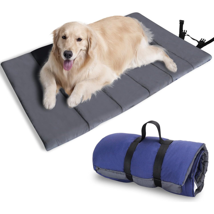 Nobleza Waterproof Dog Mat for Outdoor Use, Washable Large Dog Blanket for Travel, Foldable Travel Blanket for Dogs, Portable Dog Bed, 110x68 cm