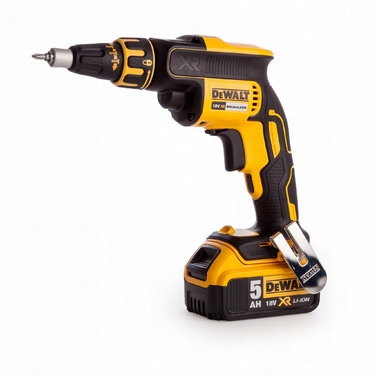 Гіпсокартонний шурупокрут DEWALT 18V DCF620P2K з 2 АКБ по 5.0Аг та кейсом TSTAK