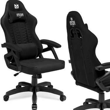 Ігрове крісло IMBA seat Guardian, тканина, чорний