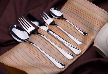 Набір столових приборів Kinghoff на 72 предмети для 12 осіб, метал, глянцевий