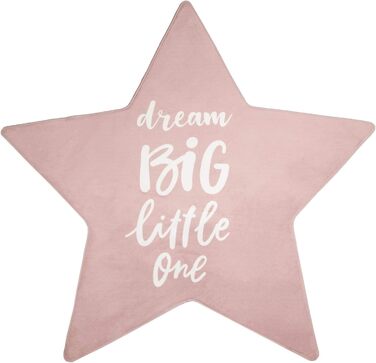 Дитячий килим Paco Home для хлопчика та дівчинки 160x230 см, 3D дизайн, пастельні кольори (Гори, Хмари, Зірки), рожевий