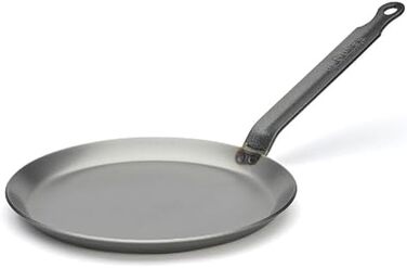 Млинцева сковорода de Buyer Carbone Plus, важка, з вуглецевої сталі, 24 см, срібляста