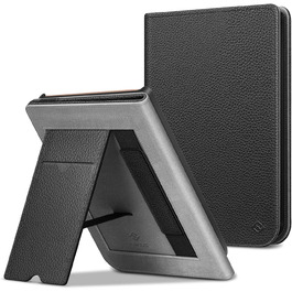 Чохол Fintie для Pocketbook Touch HD 3 / Touch Lux 5/4 / Basic Lux 4/3/2 та Pocketbook Color: з підставкою, кишенями для карток, петлею та авто-ввімкненням/вимиканням (Чорний)