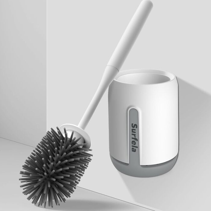 Силіконова щітка для унітазу Klobürste - антибактеріальна, з кріпленням на стіну, швидковисихаюча, для глибокого очищення, без розбризкування