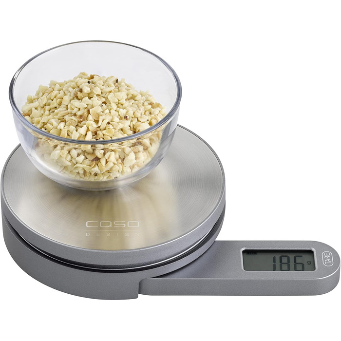 CASO Kitchen EcoMate Kinetic Kitchen Scale - 5kg, 1g Increments, Battery-Free, Award-Winning