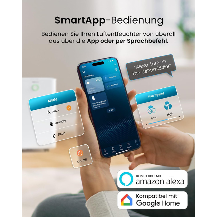 Про Breeze OmniDry: Електричний осушувач повітря з Wi-Fi, 12л/24г, для дому до 25м², з додатком, режимом сушіння та датчиком вологості