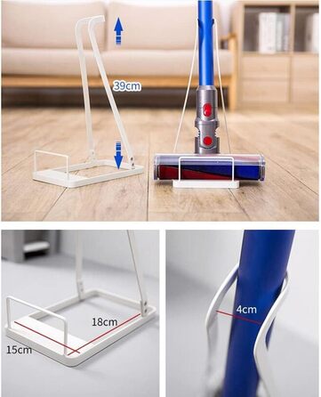 Підставка для пилососа Dyson V6 V7 V8 V10 - універсальна, без свердління, чорна