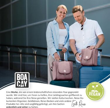 Сумка для косметики BOACAY для жінок, чоловіків, дітей. Косметичка-органайзер для подорожей з ручкою, наплічна, для душу, набір для туалетних речей (M) Колір: Кофе з молоком
