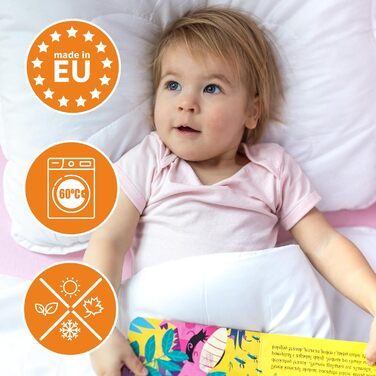 Ковдра постільна Amazinggirl 135x200 см – тепла, дихаюча, для алергіків, сертифікат Oeko-Tex, комплект (135x100 + 60x40 см)