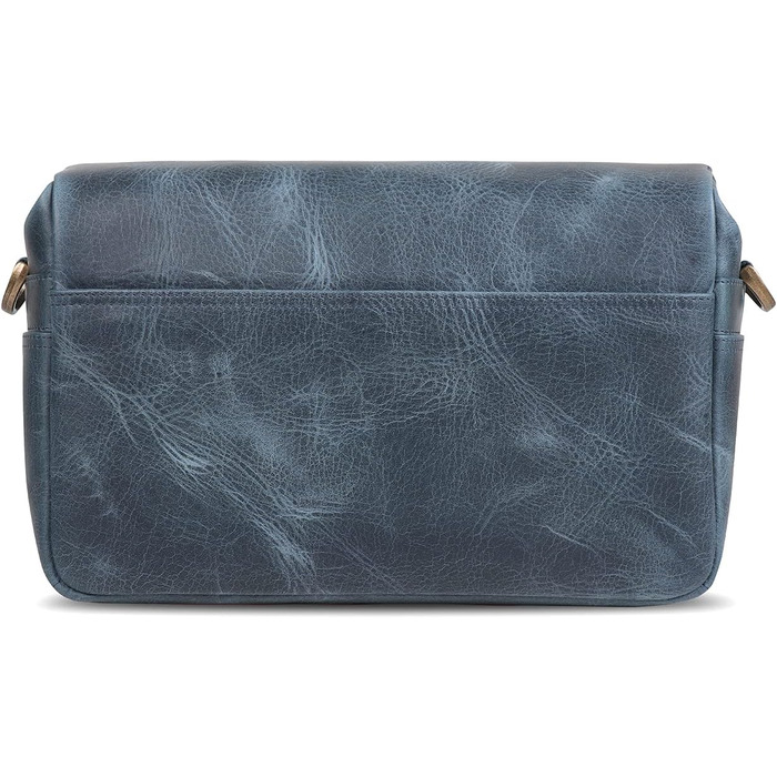 Чохол для камери MegaGear Torres з натуральної шкіри, оливковий (синій)