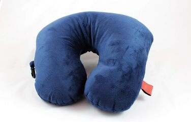 Подушка для подорожей та шиї CuddleBug CSUA05 2 в 1, синя, 32x32 см, з переробленого пластику R-PET
