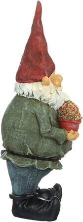 Design Toscano Decorative Gnome Figurine, Resin, 18 x 6.5 x 43 cm