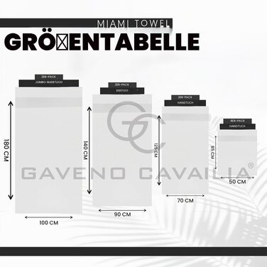 Набір рушників для ванної GC GAVENO CAVAILIA з єгибаської бавовни, 4 шт, 700 г/м², готельна якість, білі, 50 x 85 см