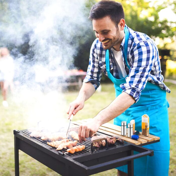 Набір для спецій з нержавіючої сталі (2 шт): солянка та перечниця, невеликий розмір